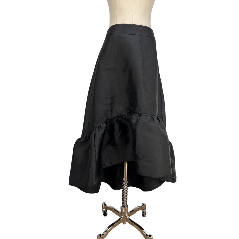 Anthropologie Mare Mare Flounced Ruffled Maxi Skirt Black